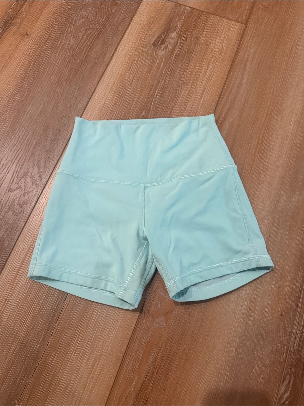 lululemon athletica Light Aqua High-Rise Bike Shorts